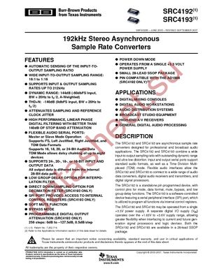 SRC4193IDBR datasheet  